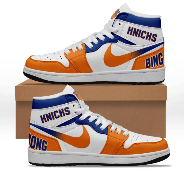New York Knicks Air Jordan 1 High Top Shoes
