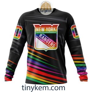 New York Rangers With LGBT Pride Design Tshirt Hoodie Sweatshirt2B4 9RgaJ