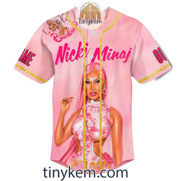 Nicki Minaj Customized Baseball Jersey