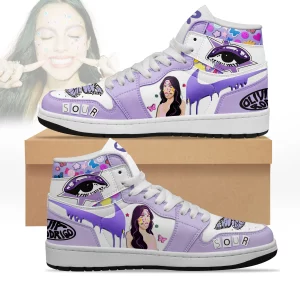 Olivia Rodrigo Sour Air Jordan 1 Purple Custom Shoes