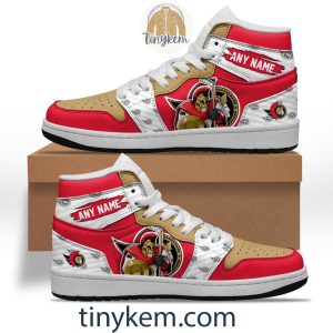 Ottawa Senators With Team Mascot Customized Air Jordan 1 Sneaker