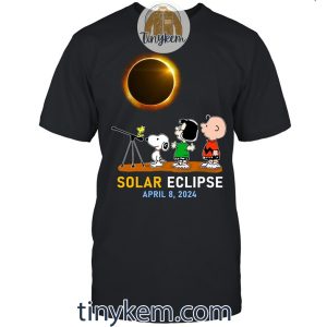Peanuts And Solar Eclipse April 2024 Hoodie, Tshirt