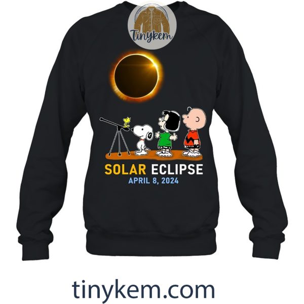 Peanuts And Solar Eclipse April 2024 Hoodie, Tshirt