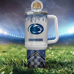 Penn State Nittany Lions Customized 40oz Tumbler With Glitter Printed Style2B4 oRgOU
