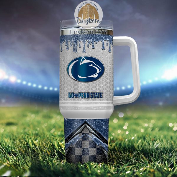 Penn State Nittany Lions Customized 40oz Tumbler With Glitter Printed Style