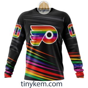 Philadelphia Flyers With LGBT Pride Design Tshirt Hoodie Sweatshirt2B4 OprRz