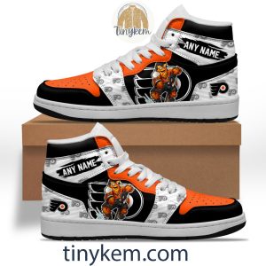 Philadelphia Flyers With Team Mascot Customized Air Jordan 1 Sneaker