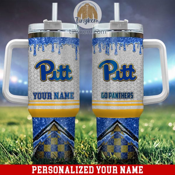 Pittsburgh Panthers Customized 40oz Tumbler With Glitter Printed Style