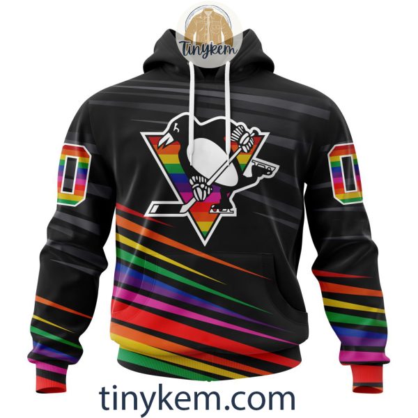 Pittsburgh Penguins With LGBT Pride Design Tshirt, Hoodie, Sweatshirt