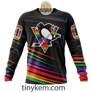 Pittsburgh Penguins With LGBT Pride Design Tshirt Hoodie Sweatshirt2B4 5Bmkx