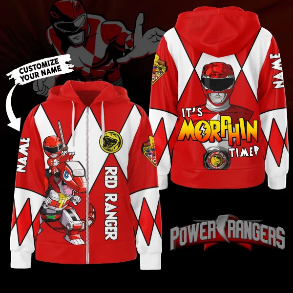 Power Rangers Zipper Hoodie: It’s Morphin Time