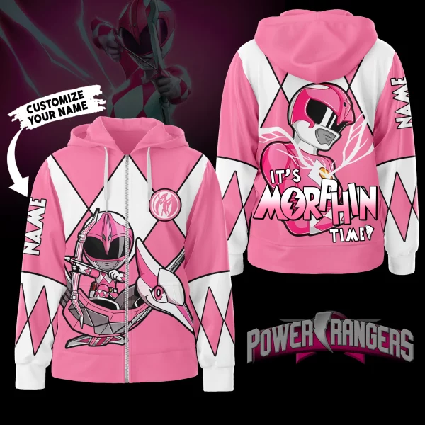 Power Rangers Zipper Hoodie: It’s Morphin Time