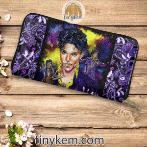 Prince Purple Zip Around Wallet2B3 HMIqu