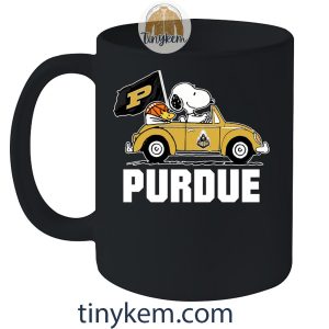 Purdue Basketball With Snoopy Driving Car Tshirt2B5 d14E1