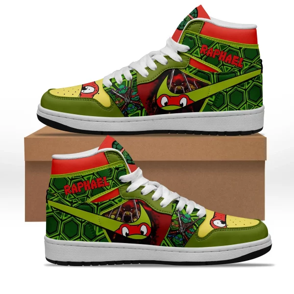 Raphael Ninja Turtle Air Jordan 1 High Top Shoes