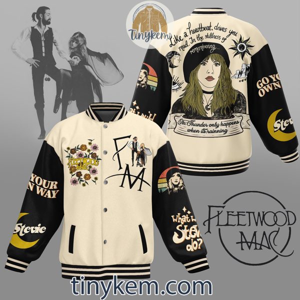 Retro Fleetwood Mac Baseball Jacket