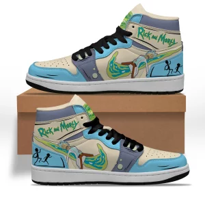 Rick and Morty Air Jordan 1 High Top Shoes