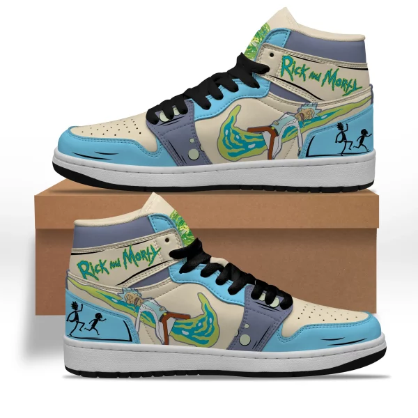 Rick and Morty Air Jordan 1 High Top Shoes