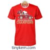 Back To The Future KC Chiefs With Mahomes and Andy Reid Tshirt