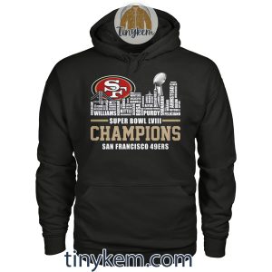 SF 49ers Roster Super Bowl LVII Champions Tshirt2B5 dX6dr