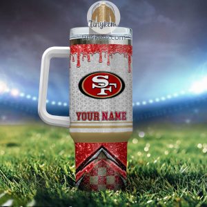San Francisco 49ers Personalized 40Oz Tumbler With Glitter Printed Style2B3 1I91H