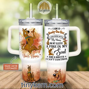 Scooby Doo Girl Customzied 40 Oz Tumbler