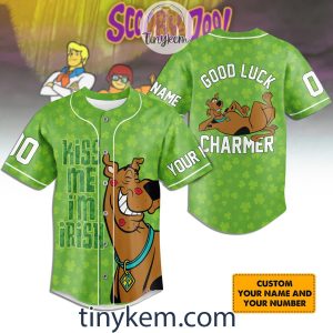 Scooby Doo ST Patrick Day Customized Baseball Jersey: Kiss Me I’m Irish