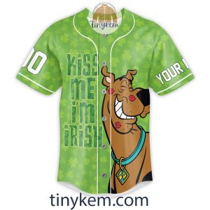 Scooby Doo ST Patrick Day Customized Baseball Jersey Kiss Me Im Irish2B2 taDE1