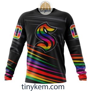 Seattle Kraken With LGBT Pride Design Tshirt Hoodie Sweatshirt2B4 EznBT