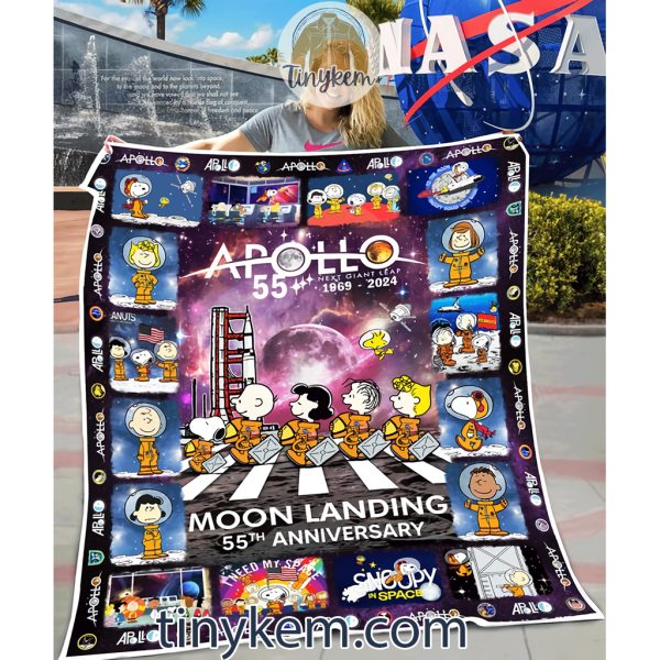 Snoopy Apollo Blanket: Celebrate 55 Years Of Moon Landing