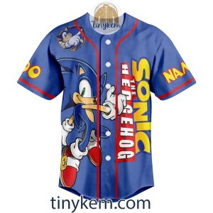 Sonic The Game Customized Baseball Jersey2B2 f1WUG