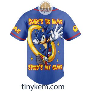 Sonic The Game Customized Baseball Jersey2B3 CqoGx