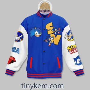 Sonic The Hedgehog Baseball Jacket Speeds My Game2B2 MCLvn