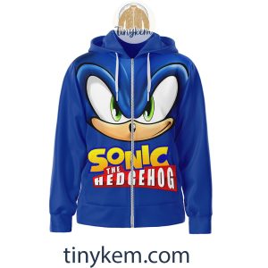 Sonic The Hedgehog Costume Zipper Hoodie: Speed’s My Game