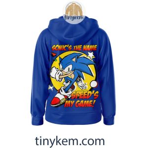 Sonic The Hedgehog Costume Zipper Hoodie Speeds My Game2B3 JUPcq
