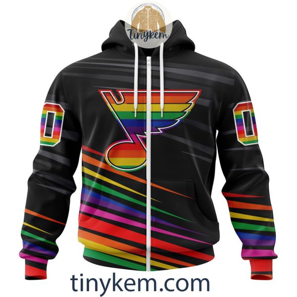 St. Louis Blues With LGBT Pride Design Tshirt, Hoodie, Sweatshirt