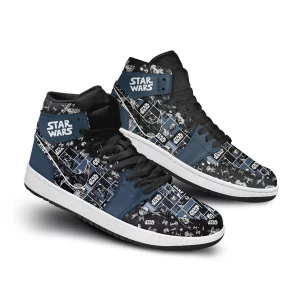 Star Wars Air Jordan 1 High Top Shoes2B2 SIoPO