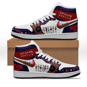 Stranger Things Customized Air Jordan 1 High Top Shoes Friends Dont Lie2B2 SDYdB