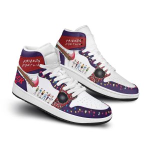 Stranger Things Customized Air Jordan 1 High Top Shoes Friends Dont Lie2B4 KB8mc