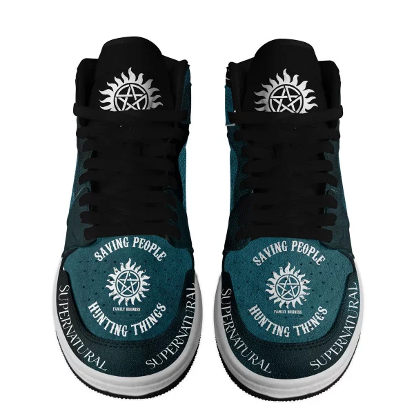 Supernatural Air Jordan 1 High Top Shoes: Carry On My Wayward Son