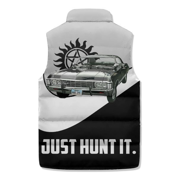 Supernatural Customized Puffer Sleeveless Jacket: Just Hunt It