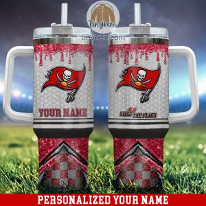 Tampa Bay Buccaneers Personalized 40Oz Tumbler With Glitter Printed Style