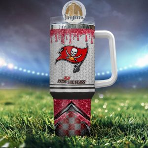 Tampa Bay Buccaneers Personalized 40Oz Tumbler With Glitter Printed Style2B4 NIi2Z