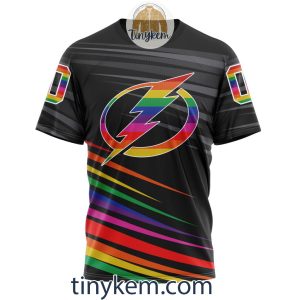Tampa Bay Lightning With LGBT Pride Design Tshirt Hoodie Sweatshirt2B6 wW3H2