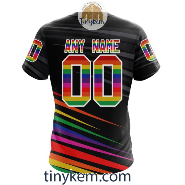 Tampa Bay Lightning With LGBT Pride Design Tshirt, Hoodie, Sweatshirt