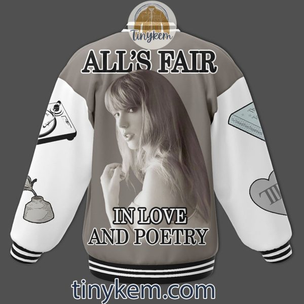 Taylor Swift Baseball Jacket: All’s Fair In Love And Poetry