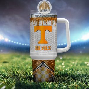 Tennessee Volunteers Customized 40oz Tumbler With Glitter Printed Style2B4 v2nwt