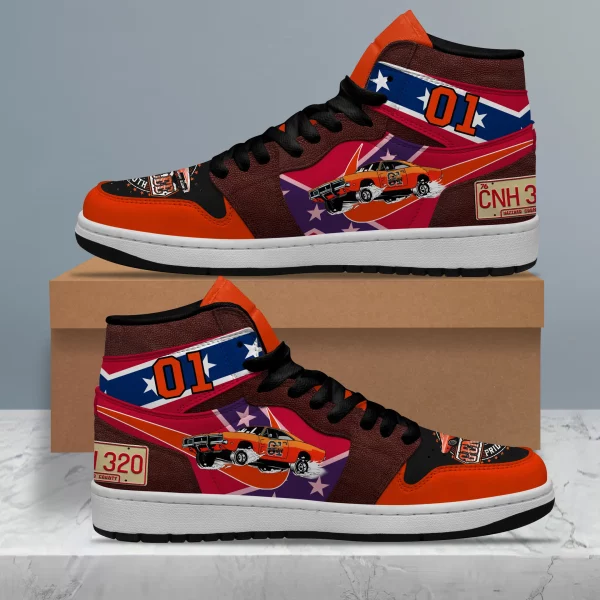 The Dukes of Hazzard Air Jordan 1 High Top Shoes