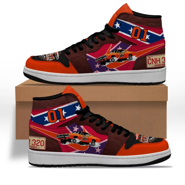 The Dukes of Hazzard Air Jordan 1 High Top Shoes