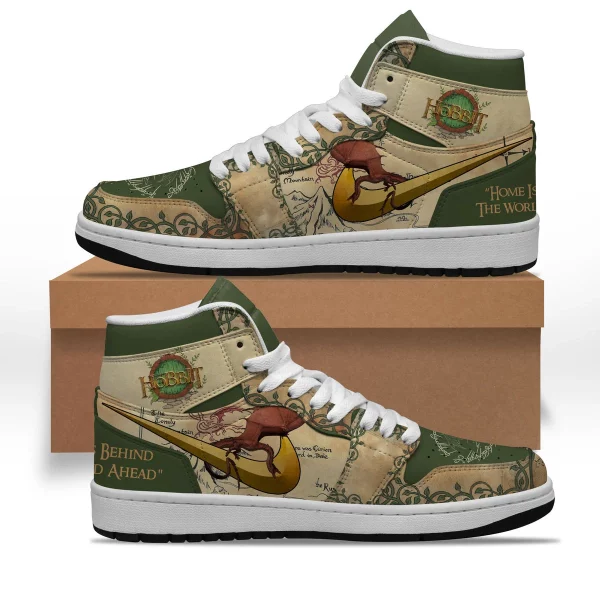 The Hobbit Air Jordan 1 High Top Shoes